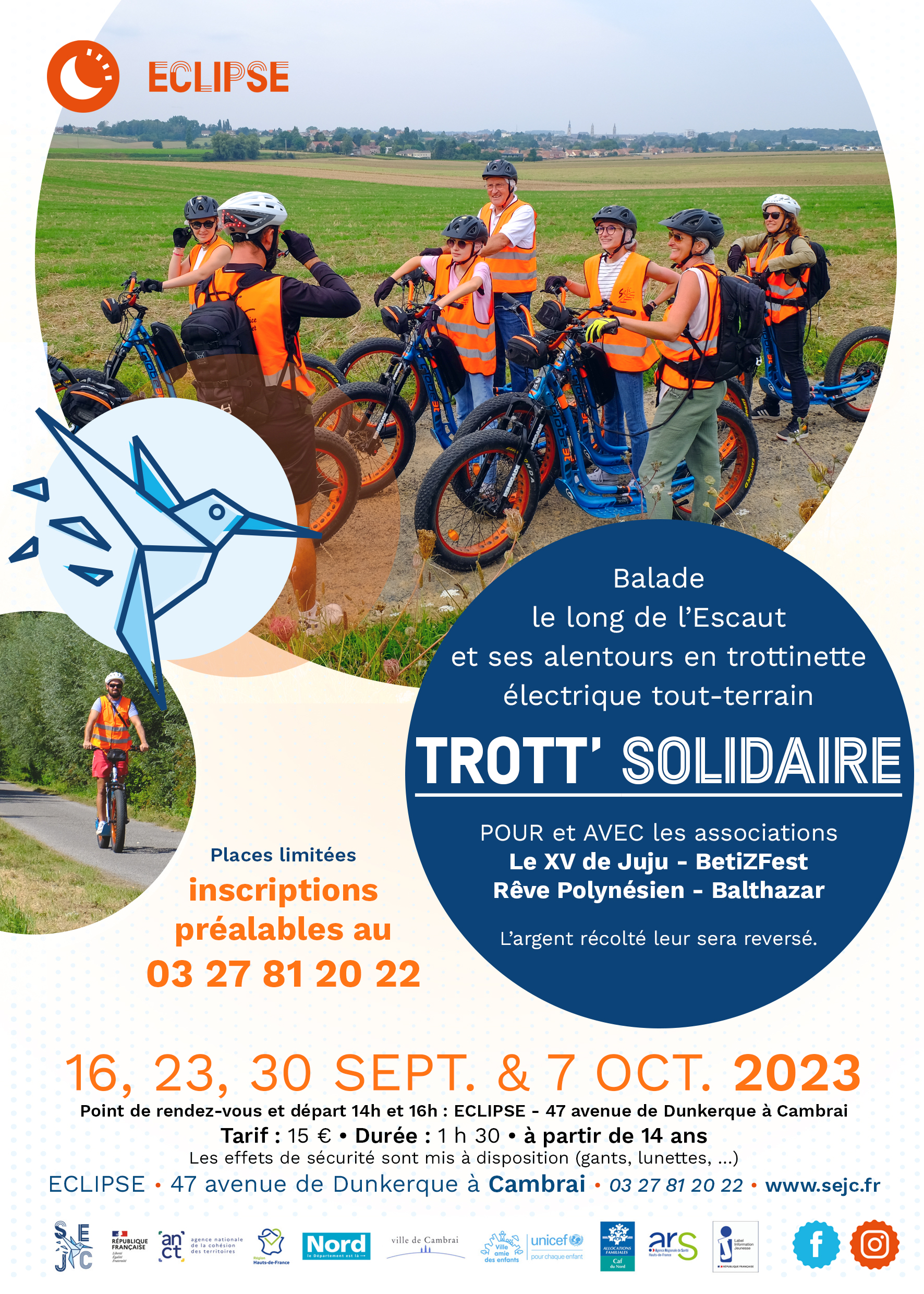 Affiche trott solidaire pour les associations de Cambrai