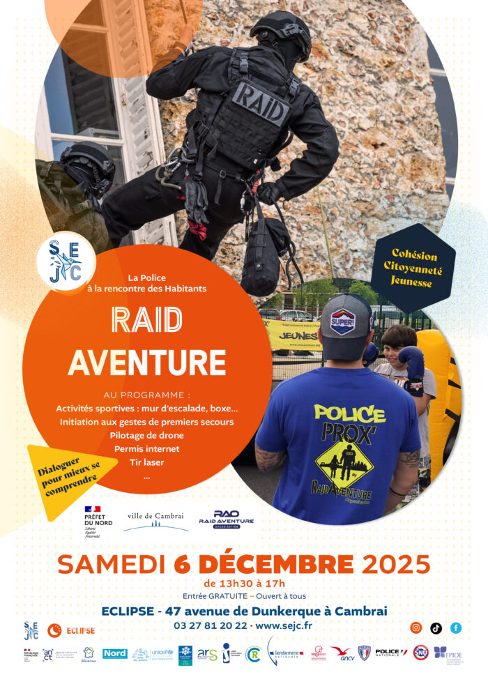 affiche Raid aventure Cambrai